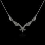 Sterling Silver Princess Filigree Art Necklace for Women1