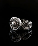 Sterling Silver Filigree Art Women Lace Dainty Cocktail Ring 3